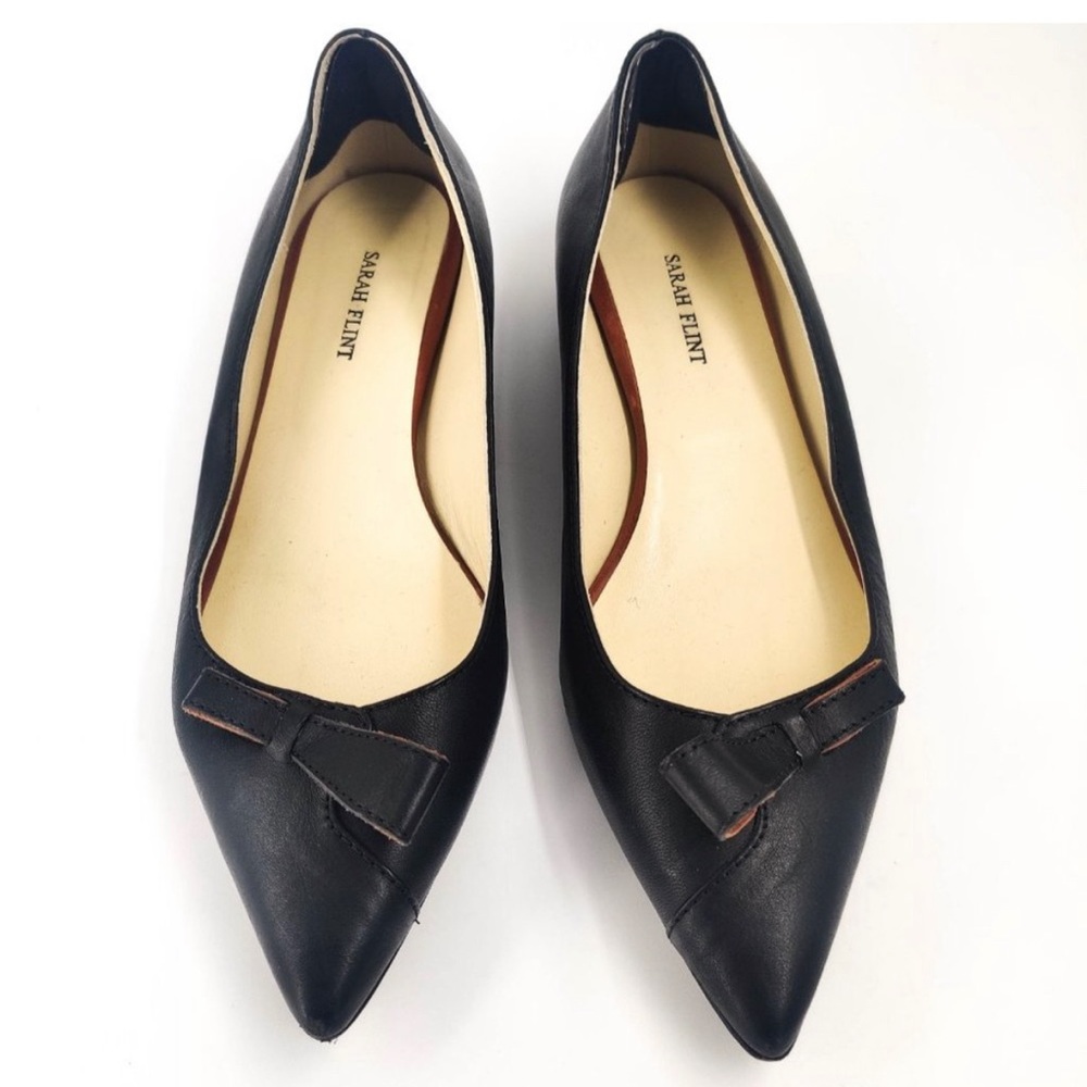 Sarah Flint Natalie Flats in Black Vachetta 37 7